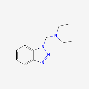 molecular formula C11H16N4 B3010395 (1H-1,2,3-Benzotriazol-1-ylmethyl)diethylamine CAS No. 76123-47-2