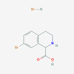 molecular formula C10H11Br2NO2 B3010401 7-Bromo-1,2,3,4-tetrahydroisoquinoline-1-carboxylic acid;hydrobromide CAS No. 2344680-76-6
