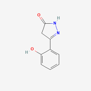 molecular formula C9H8N2O2 B3010508 3-(2-Hydroxyphenyl)-1H-pyrazol-5(4H)-one CAS No. 5186-66-3