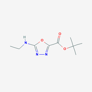 B3010529 Tert-butyl 5-(ethylamino)-1,3,4-oxadiazole-2-carboxylate CAS No. 2248310-93-0