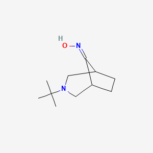 molecular formula C11H20N2O B3010555 N-{3-tert-butyl-3-azabicyclo[3.2.1]octan-8-ylidene}hydroxylamine CAS No. 1118787-09-9