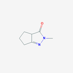 molecular formula C7H10N2O B3010581 2-methyl-2H,3H,3aH,4H,5H,6H-cyclopenta[c]pyrazol-3-one CAS No. 1043920-64-4