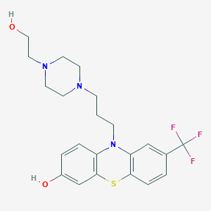 molecular formula C22H26F3N3O2S B030106 7-Hydroxyfluphenazine CAS No. 33098-48-5