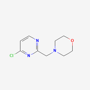 molecular formula C9H12ClN3O B3010697 4-[(4-Chloropyrimidin-2-yl)methyl]morpholine CAS No. 1093880-86-4