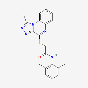 molecular formula C20H19N5OS B3010699 N-(2,6-dimethylphenyl)-2-({1-methyl-[1,2,4]triazolo[4,3-a]quinoxalin-4-yl}sulfanyl)acetamide CAS No. 1251688-19-3