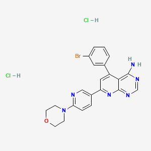 molecular formula C22H21BrCl2N6O B3010719 ABT-702 dihydrochloride CAS No. 1188890-28-9; 214697-26-4