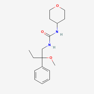 molecular formula C17H26N2O3 B3010785 1-(2-methoxy-2-phenylbutyl)-3-(tetrahydro-2H-pyran-4-yl)urea CAS No. 2034569-65-6