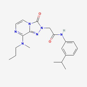 molecular formula C20H26N6O2 B3010789 N-(3-isopropylphenyl)-2-(8-(methyl(propyl)amino)-3-oxo-[1,2,4]triazolo[4,3-a]pyrazin-2(3H)-yl)acetamide CAS No. 1251683-02-9