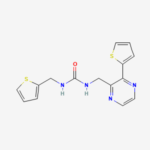 1-((3-(Thiophen-2-yl)pyrazin-2-yl)methyl)-3-(thiophen-2-ylmethyl)urea