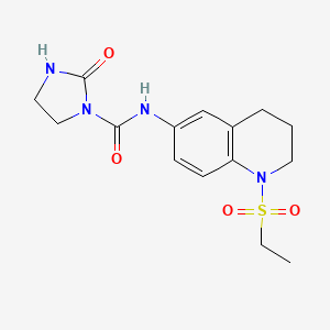 N-(1-(ethylsulfonyl)-1,2,3,4-tetrahydroquinolin-6-yl)-2-oxoimidazolidine-1-carboxamide