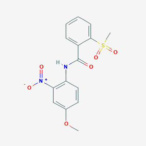 N-(4-methoxy-2-nitrophenyl)-2-methylsulfonylbenzamide