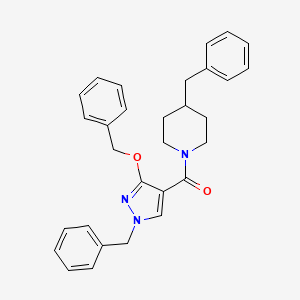 (1-benzyl-3-(benzyloxy)-1H-pyrazol-4-yl)(4-benzylpiperidin-1-yl)methanone