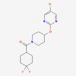 [4-(5-Bromopyrimidin-2-yl)oxypiperidin-1-yl]-(4,4-difluorocyclohexyl)methanone