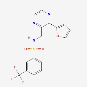 N-((3-(furan-2-yl)pyrazin-2-yl)methyl)-3-(trifluoromethyl)benzenesulfonamide