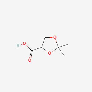 molecular formula C6H10O4 B3010902 2,2-dimethyl-1,3-dioxolane-4-carboxylic Acid CAS No. 102045-96-5; 5736-06-1; 62075-55-2