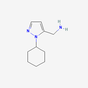 molecular formula C10H17N3 B3010904 (2-Cyclohexylpyrazol-3-yl)methanamine CAS No. 1781189-37-4