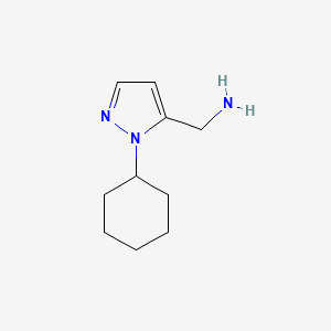 (2-Cyclohexylpyrazol-3-yl)methanamine