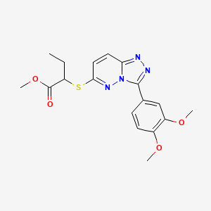 Methyl 2-((3-(3,4-dimethoxyphenyl)-[1,2,4]triazolo[4,3-b]pyridazin-6-yl)thio)butanoate