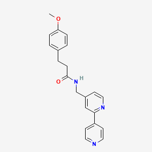 N-([2,4'-bipyridin]-4-ylmethyl)-3-(4-methoxyphenyl)propanamide