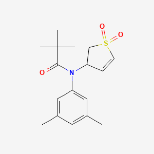 N-(3,5-dimethylphenyl)-N-(1,1-dioxido-2,3-dihydrothiophen-3-yl)pivalamide