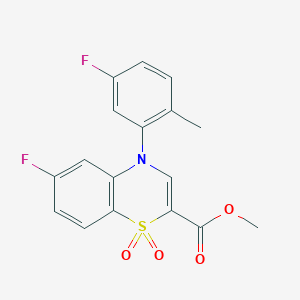 methyl 6-fluoro-4-(5-fluoro-2-methylphenyl)-4H-1,4-benzothiazine-2-carboxylate 1,1-dioxide