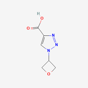 molecular formula C6H7N3O3 B3010945 1-(Oxetan-3-yl)-1H-1,2,3-triazole-4-carboxylic acid CAS No. 1707403-03-9