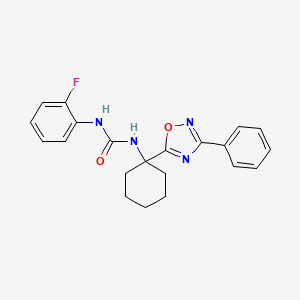 1-(2-Fluorophenyl)-3-[1-(3-phenyl-1,2,4-oxadiazol-5-yl)cyclohexyl]urea