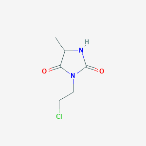 molecular formula C6H9ClN2O2 B3010951 3-(2-Chloroethyl)-5-methylimidazolidine-2,4-dione CAS No. 1909305-48-1