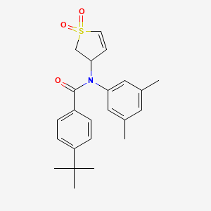 4-(tert-butyl)-N-(3,5-dimethylphenyl)-N-(1,1-dioxido-2,3-dihydrothiophen-3-yl)benzamide
