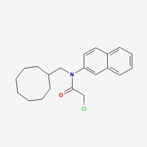 2-chloro-N-(cyclooctylmethyl)-N-naphthalen-2-ylacetamide