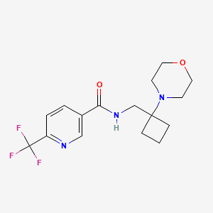 N-[(1-Morpholin-4-ylcyclobutyl)methyl]-6-(trifluoromethyl)pyridine-3-carboxamide