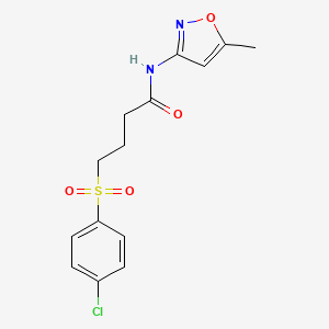 4-((4-chlorophenyl)sulfonyl)-N-(5-methylisoxazol-3-yl)butanamide