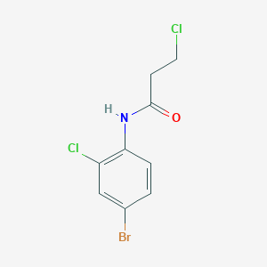 molecular formula C9H8BrCl2NO B3010966 N-(4-溴-2-氯苯基)-3-氯丙酰胺 CAS No. 1098343-13-5