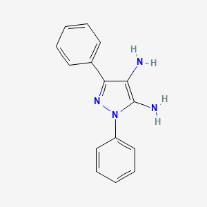 molecular formula C15H14N4 B3010970 diphenyl-1H-pyrazole-4,5-diamine CAS No. 122128-84-1