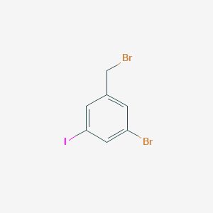 molecular formula C7H5Br2I B3010974 3-Bromo-5-iodobenzyl bromide CAS No. 1261553-05-2