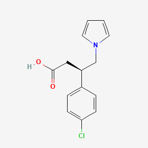 (3R)-3-(4-chlorophenyl)-4-(1H-pyrrol-1-yl)butanoic acid