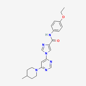 N~4~-(4-ethoxyphenyl)-1-[6-(4-methylpiperidino)-4-pyrimidinyl]-1H-imidazole-4-carboxamide