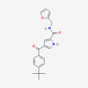 4-[4-(tert-butyl)benzoyl]-N-(2-furylmethyl)-1H-pyrrole-2-carboxamide