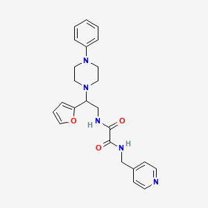N1-(2-(furan-2-yl)-2-(4-phenylpiperazin-1-yl)ethyl)-N2-(pyridin-4-ylmethyl)oxalamide