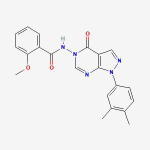 N-(1-(3,4-dimethylphenyl)-4-oxo-1H-pyrazolo[3,4-d]pyrimidin-5(4H)-yl)-2-methoxybenzamide