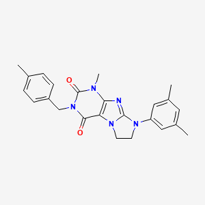 8-(3,5-dimethylphenyl)-1-methyl-3-(4-methylbenzyl)-7,8-dihydro-1H-imidazo[2,1-f]purine-2,4(3H,6H)-dione