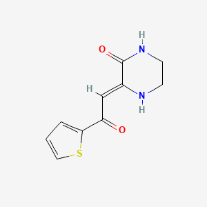 (3Z)-3-[2-oxo-2-(thiophen-2-yl)ethylidene]piperazin-2-one