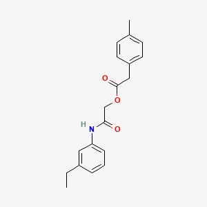 molecular formula C19H21NO3 B3011016 2-[(3-乙基苯基)氨基]-2-氧代乙基 (4-甲基苯基)乙酸酯 CAS No. 1797878-37-5