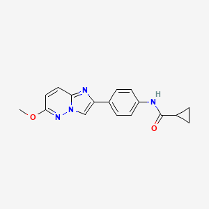 N-(4-(6-methoxyimidazo[1,2-b]pyridazin-2-yl)phenyl)cyclopropanecarboxamide