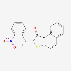 molecular formula C19H11NO3S B3011020 (2E)-2-[(2-nitrophenyl)methylidene]benzo[e][1]benzothiol-1-one CAS No. 405270-85-1