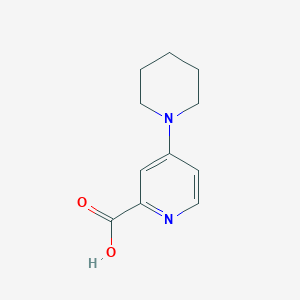 molecular formula C11H14N2O2 B3011025 4-Piperidin-1-ylpyridine-2-carboxylic acid 
