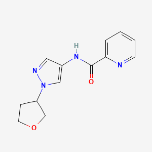 B3011103 N-(1-(tetrahydrofuran-3-yl)-1H-pyrazol-4-yl)picolinamide CAS No. 1797895-05-6