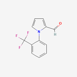 molecular formula C12H8F3NO B3011146 1-[2-(trifluoromethyl)phenyl]-1H-pyrrole-2-carbaldehyde CAS No. 312303-90-5