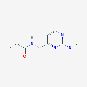 B3011149 N-((2-(dimethylamino)pyrimidin-4-yl)methyl)isobutyramide CAS No. 1797082-61-1