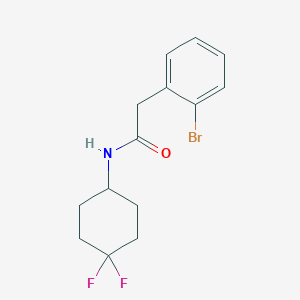 molecular formula C14H16BrF2NO B3011219 2-(2-bromophenyl)-N-(4,4-difluorocyclohexyl)acetamide CAS No. 1935691-75-0